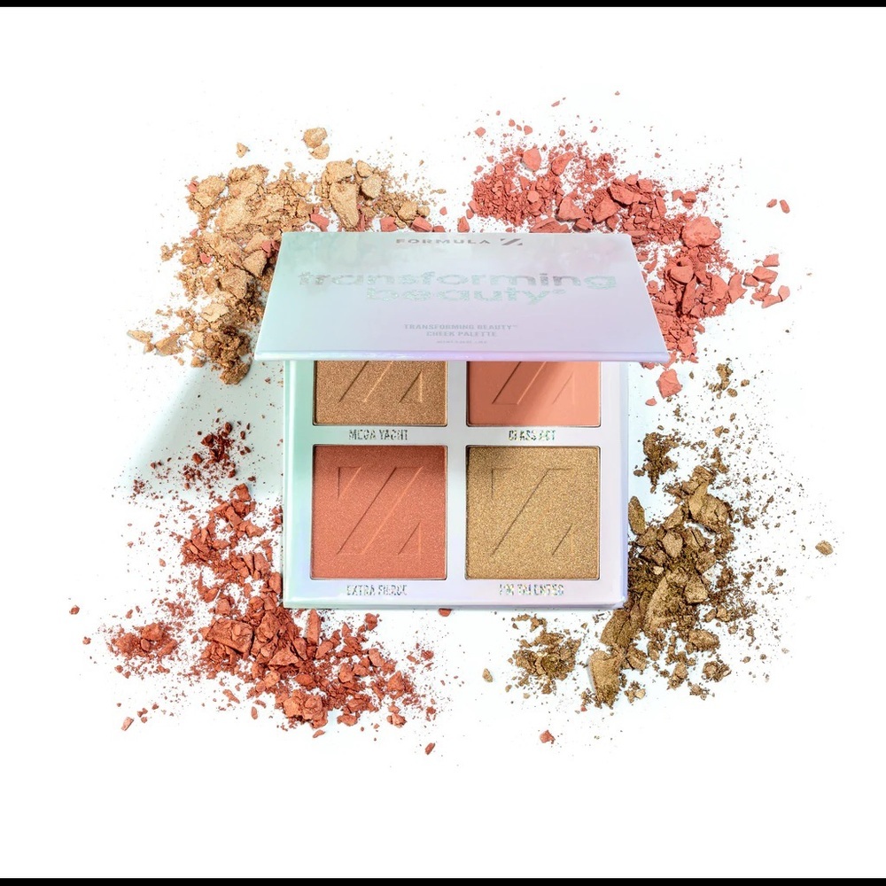 FORMULA Z TRANSFORMING BEAUTY CHEEK PALETTE 4 SHADES Blush NEW $32